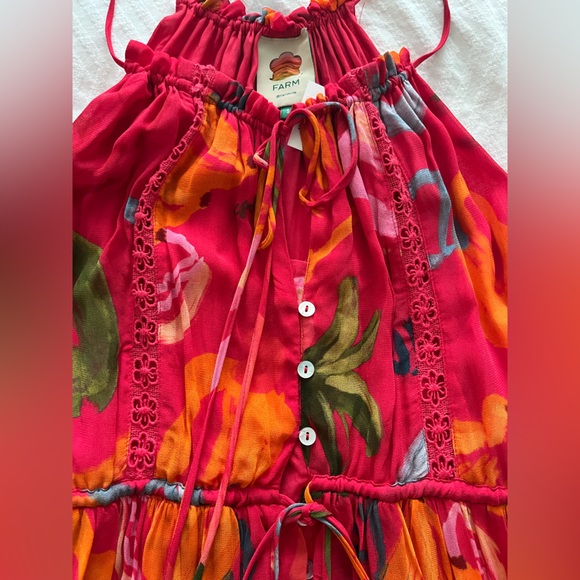 FARM Rio Red Tiered Ruffled Sundress - Picture 4 of 6